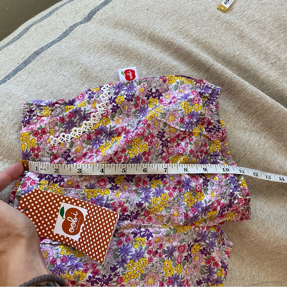 OOBI Girls Floral Shorts With Pockets - Picture 8 of 10